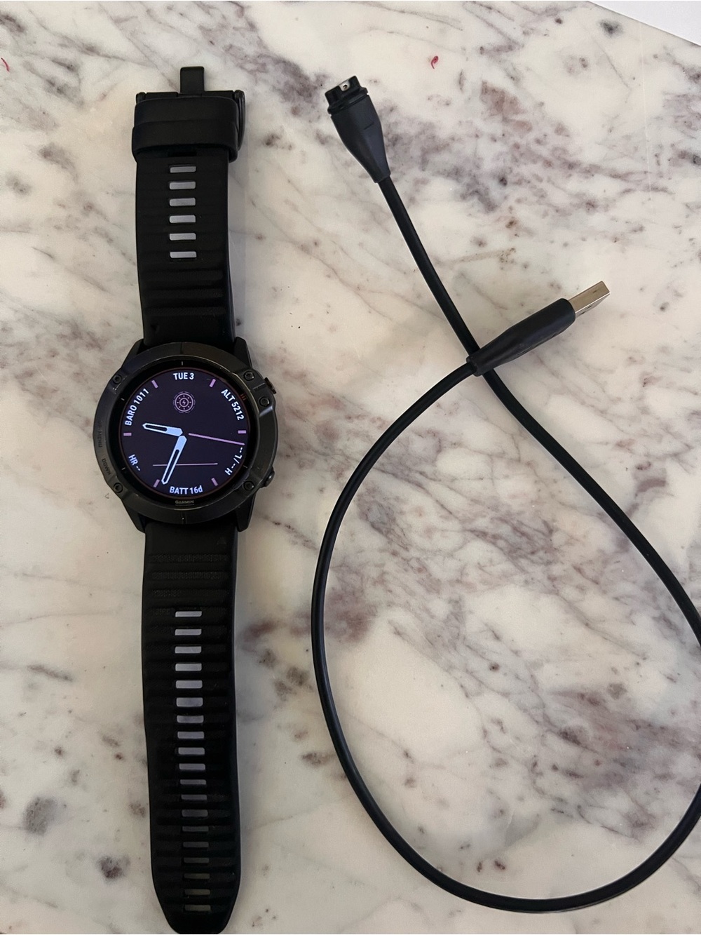 Garmin Fenix 6X Pro Solar Titanium DLC GPS Smartwatch 51mm + Extra Bands - Picture 5 of 9